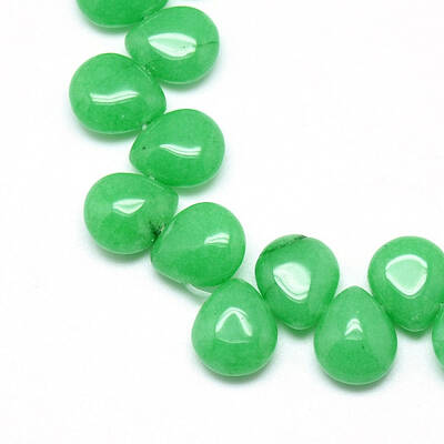 Natural White Jade Pendant Beads Strands
