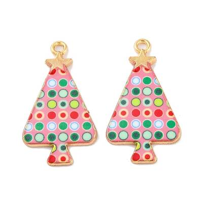 Christmas Theme Rack Plating Alloy Pendants