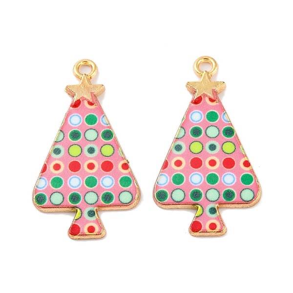 Christmas Theme Rack Plating Alloy Pendants