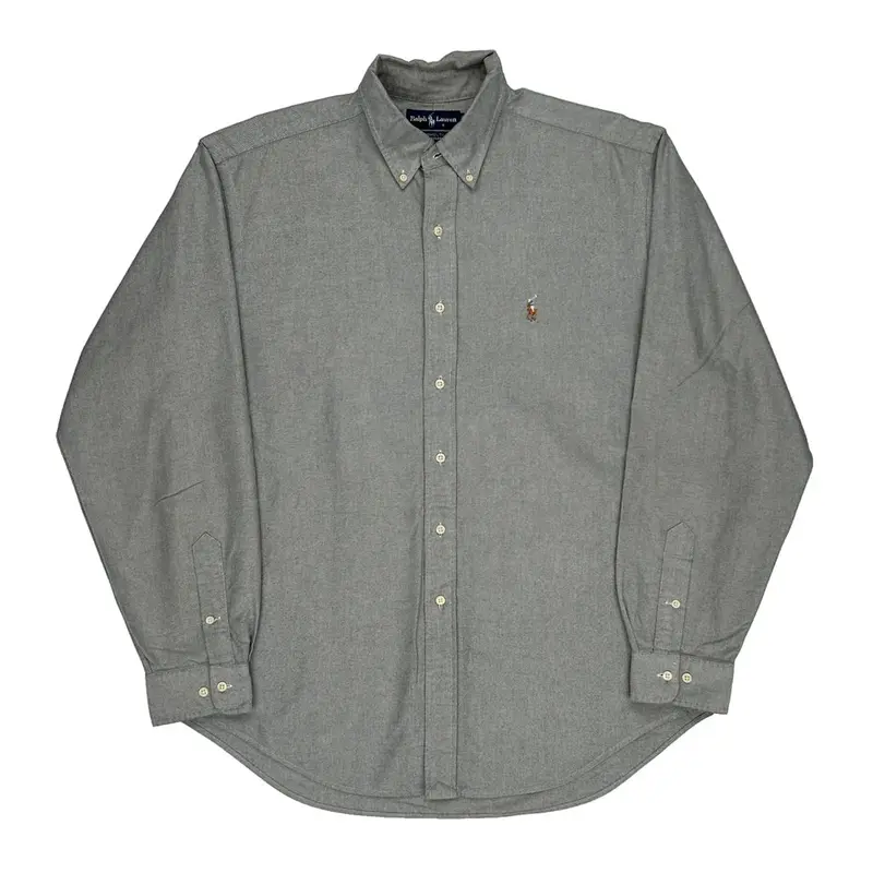 Yarmouth Ralph Lauren Shirt - Large Grey Cotton