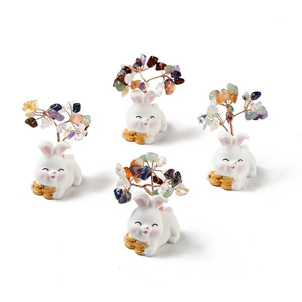 Natural Gemstone Tree Display Decorations