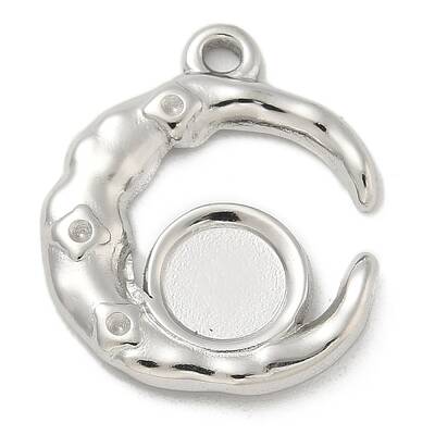 304 Stainless Steel Pendant Cabochon Settings