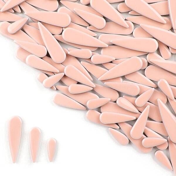 3 Styles Teardrop Shape Porcelain Mosaic Tiles