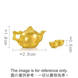 'The Oriental' 999.9 Gold Tea Set Ornament