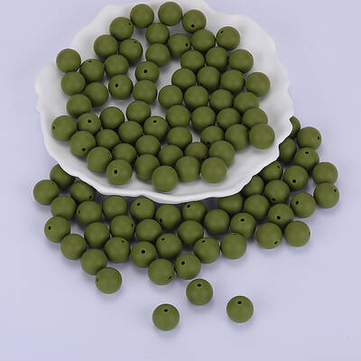 Round Silicone Focal Beads