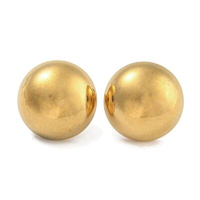304 Stainless Steel Half Round Stud Earrings for Women