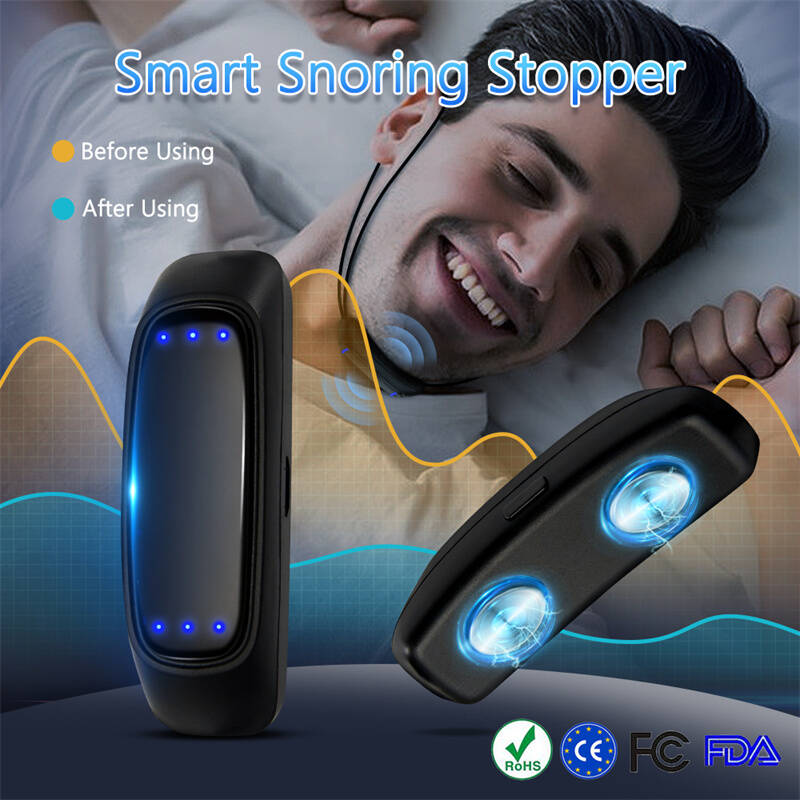 Smart Anti Snoring Device EMS Pulse Snoring Stop Effective Solution Snore Sleep Aid Portable Noise Reduction Muscle Stimulato...