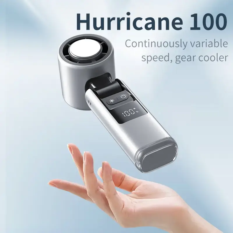 high-power motor Portable fan 100 Gear Wind,4000mAh Battery Operated, Up to 8 Working Hours, Tech Cooling Smart Led Display P...