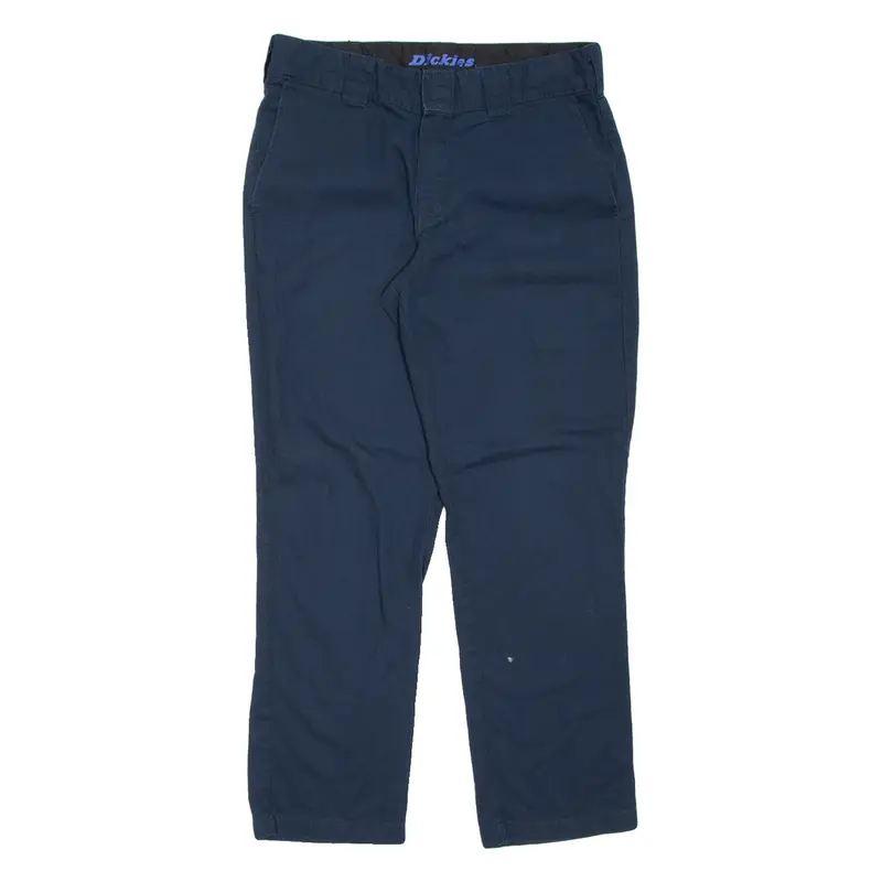 DICKIES Mens Trousers Blue Regular Straight W32 L29