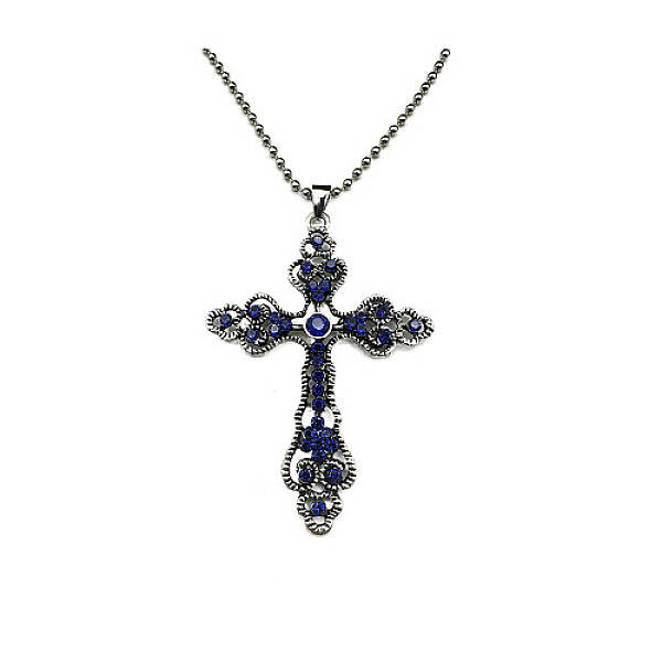 Cross Zinc Alloy Pendant Necklace