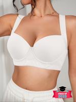 Women's Solid Color Underwire Push Up Bra, Comfortable Breathable Lace Bra, Women's Lingerie for All Seasons, Womenswear, Und...
