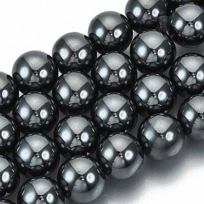 Non-magnetic Synthetic Hematite Beads Strands