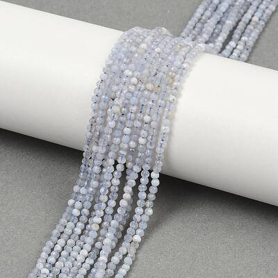 Natural Blue Lace Agate Beads Strands