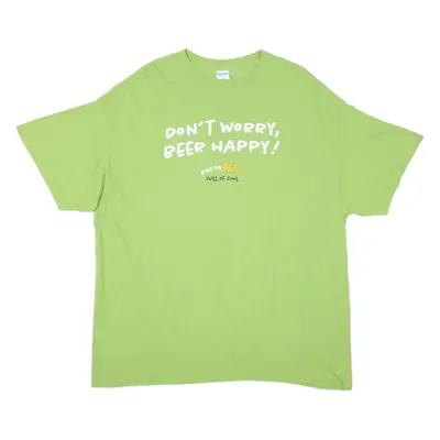 GILDAN Pasta Trolls Mens T-Shirt Green XL