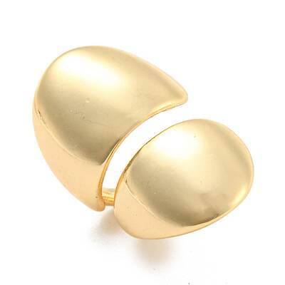 Real 14K Gold Plated Brass Cuff Earrings
