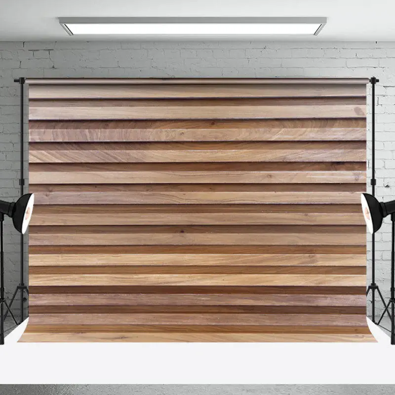 Brown Slotted Wood Plaid Texture Backdrop For Photo - Aperturee