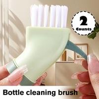 2 Counts Creative Water Bottle Brush Attachment, Mixed Color Heavy-Duty Scrubber for Mud & Oil Stain Removal