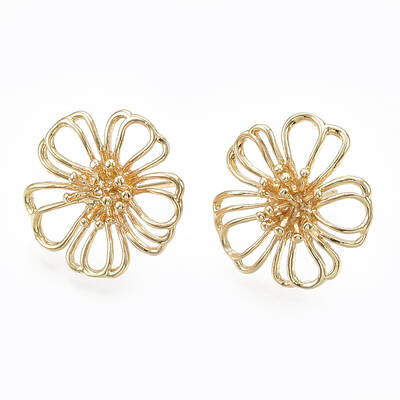 Brass Stud Earrings