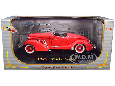 1935 Auburn Speedster Coral Red 1/32 Diecast Model Car by Signature Models