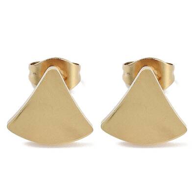 PVD Vacuum Plating 304 Stainless Steel Stud Earrings for Women