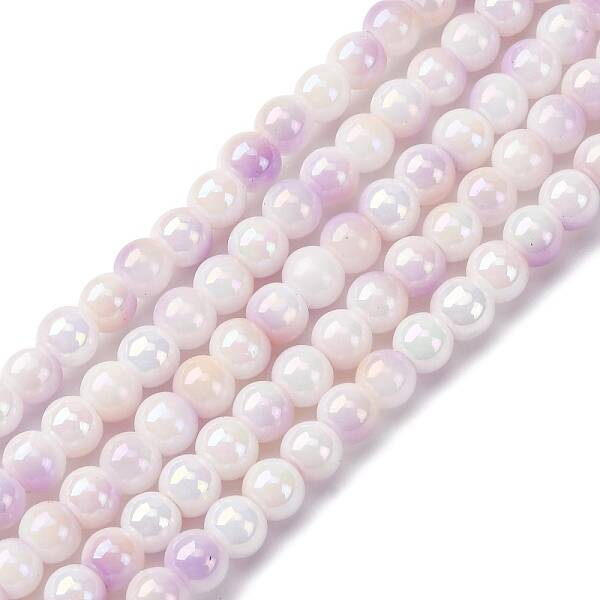 Pearlized Handmade Lampwork Beads Strands
