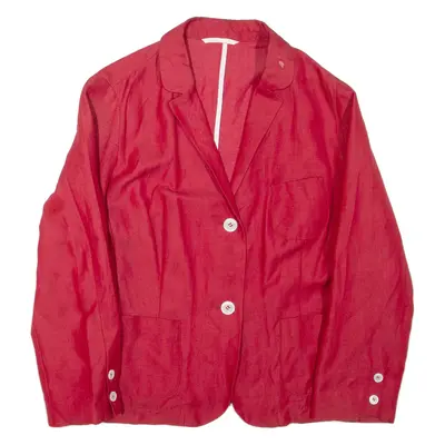 BOGNER Womens Blazer Jacket Red L