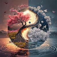 Tree Pattern DIY Diamond Art Painting Without Frame, DIY 5D Diamond Arts Painting Kit, Wall Art Decor For Home Living Room Be...