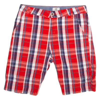 TIMBERLAND Mens Chino Shorts Red Check M W30