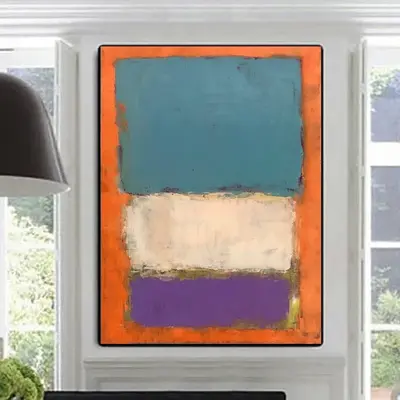 Mark Rothko Painting Abstract Colorful Wall Art Modern Paintings On Canvas Acrylic Rothko Style Fine Art | CONTRADICTORY LINE...