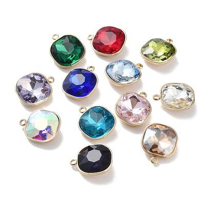 Faceted Glass Pendants