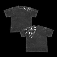 Retro Heavy Limited CURSE MARK Naruto Anime Double Printed Vintage Oversize Anime Manga Washed Heavyweight Cotton T-shirt, Gi...