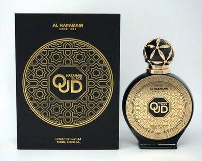 Al Haramain Black Oud Cologne for Men - Extrait de Parfum Spray 3.33 oz