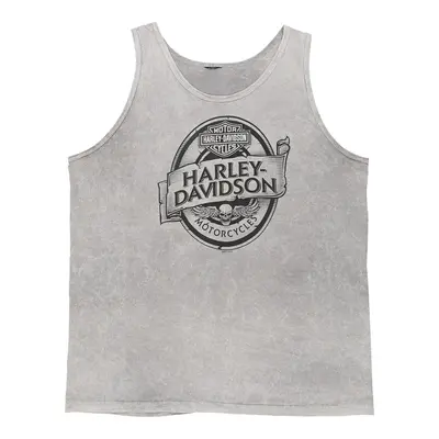 Fort Myers Harley Davidson Graphic T-Shirt - 2XL Grey Cotton