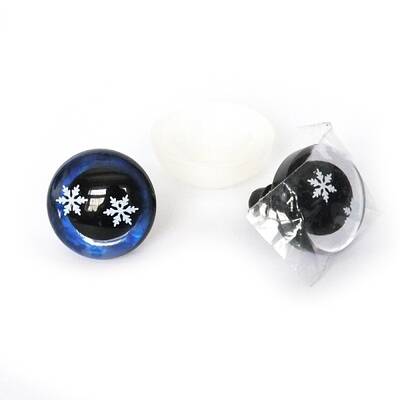 Snowflake Pattern Plastic Doll Safety Craft Eye