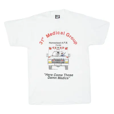 Homestead A.f.b Florida Mens T-Shirt White USA M