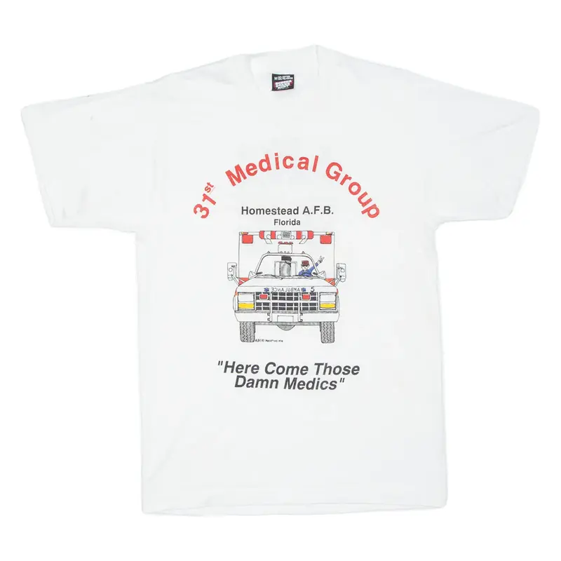 Homestead A.f.b Florida Mens T-Shirt White USA M