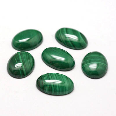 Oval Natural Malachite Cabochons