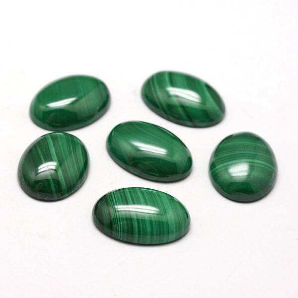 Oval Natural Malachite Cabochons