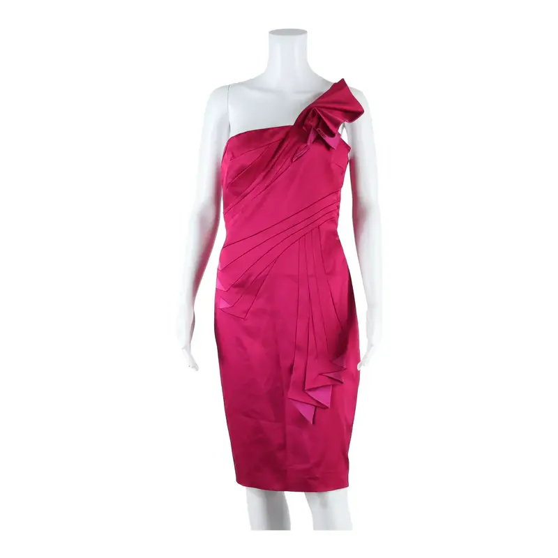 KAREN MILLEN Womens Pencil Dress Purple Sleeveless Midi UK 12