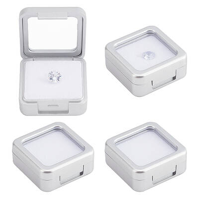 Plastic Loose Diamond Gemstone Display Boxes