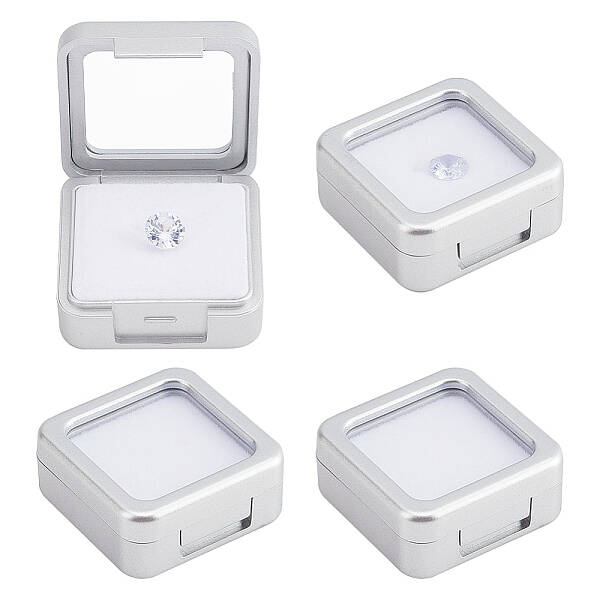 Plastic Loose Diamond Gemstone Display Boxes
