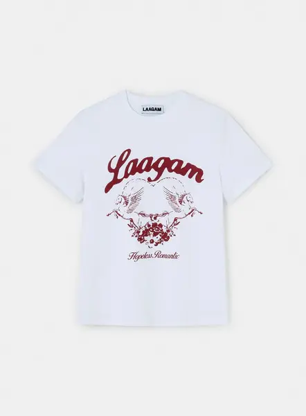 ROMANTIC COTTON LOGO T-SHIRT | Size: S