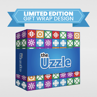 Uzzle Limited Edition Gift Wrap Design - 100 New Puzzles 2X Bigger Blocks 4 Levels Premium Thick Plastic Game for Ages 4+