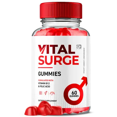 Vital Surge Gummies Advanced Formula Supplement with Extra Strengh Ingredients, 60 Gummies per Bottle Edible Dietary