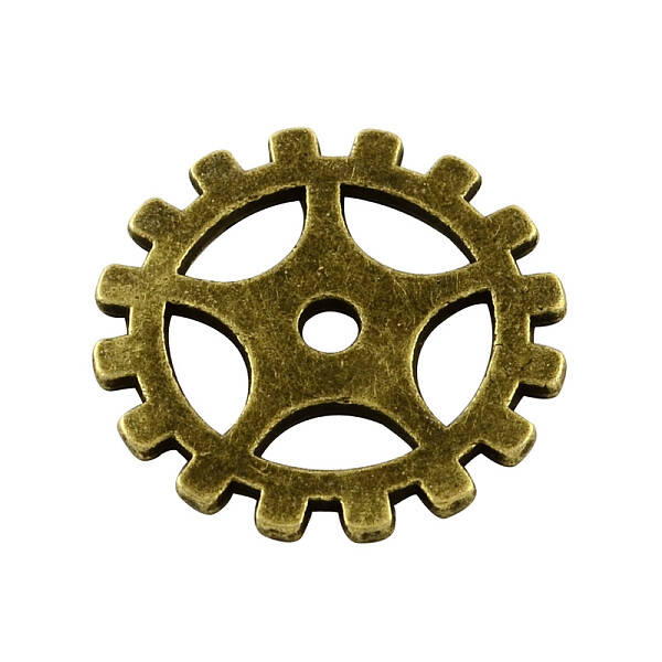 Tibetan Style Alloy Gear Pendants