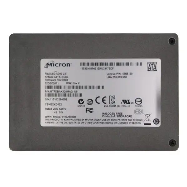 45N8190 Lenovo 128GB Multi-Level Cell SATA 3Gb/s 2.5-Inch Solid State Drive