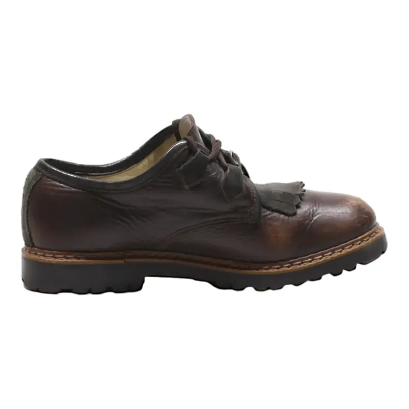 MICHEL JORDI Derby Shoes Brown Leather Mens UK 5