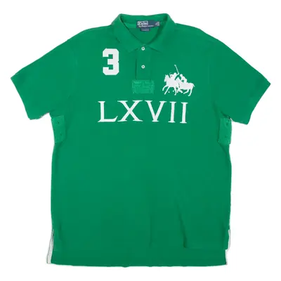 POLO RALPH LAUREN Custom Fit Mens Polo Shirt Green XL
