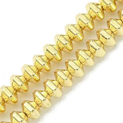 Electroplated Synthetic Non-Magnetic Hematite Beads Strands