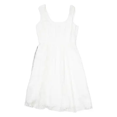 MONSOON Lace Bow Occasion Wear Womens Fit & Flare Dress White Knee Length UK 12